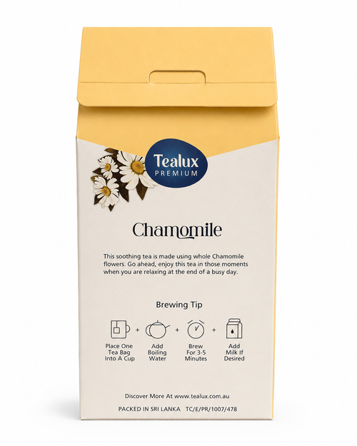 Tealux Chamomile Pyramid Bags (50 Pack)