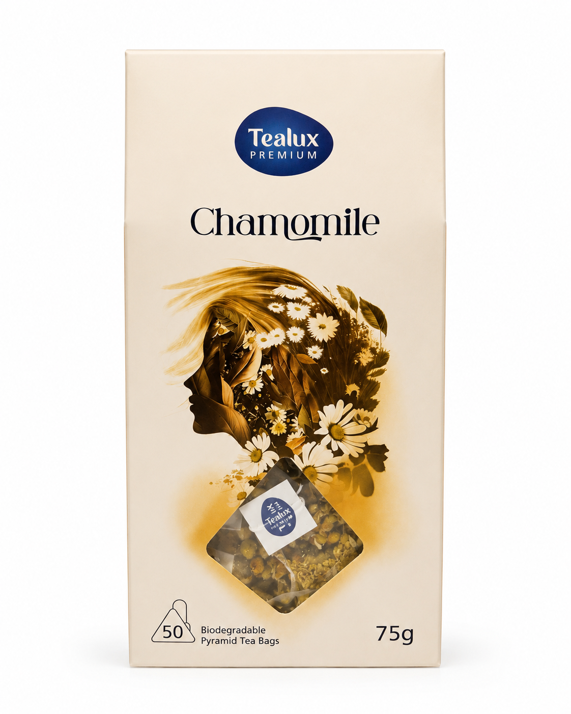 Tealux Chamomile Pyramid Tea Bags 50 Pack