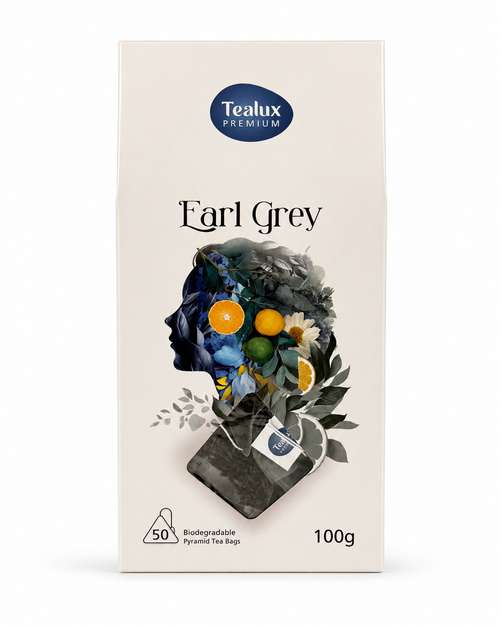 Tealux Earl Grey Pyramid Tea Bags 50 Pack