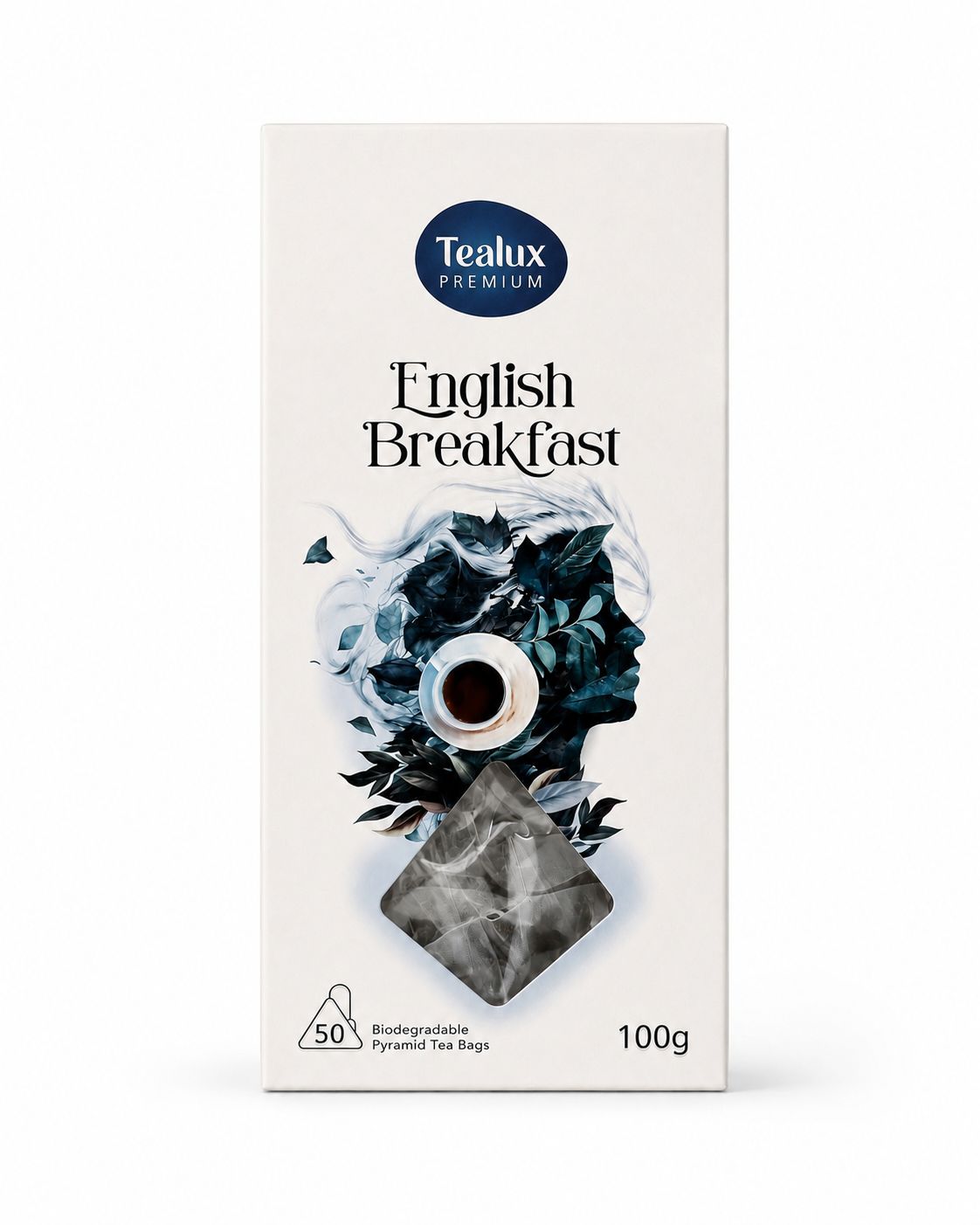 Tealux English Breakfast Pyramid Tea Bags 50 Pack