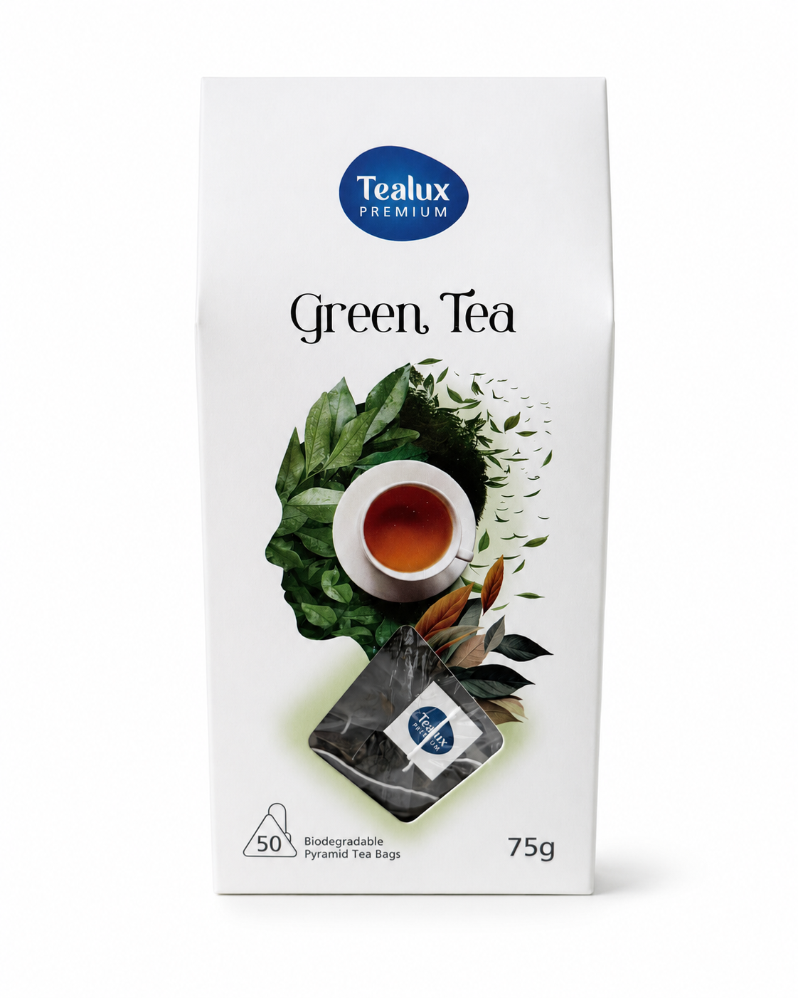 Tealux Green Tea Pyramid Tea Bags 50 Pack